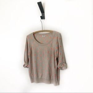 J. Crew Polka Dot Knit Sweater
